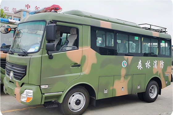 Diesel 170HP Power Custom Off Road Military Vehicles 4x4 Bus 6m Body 17 Seats