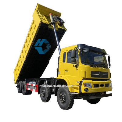 L'autocarro con cassone ribaltabile pesante estraente che registra il trasporto 50 Ton Dump Truck 8x4 12 spinge il motore diesel