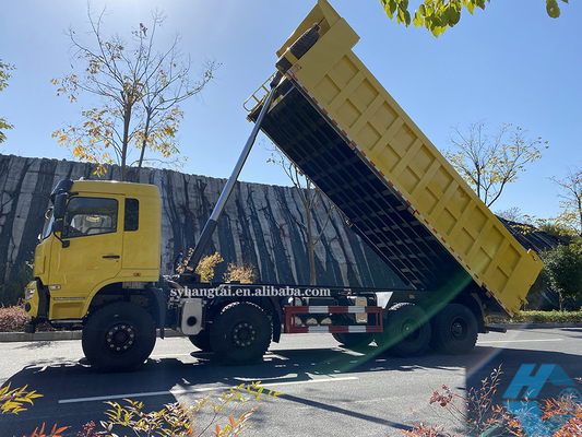 L'autocarro con cassone ribaltabile pesante estraente che registra il trasporto 50 Ton Dump Truck 8x4 12 spinge il motore diesel
