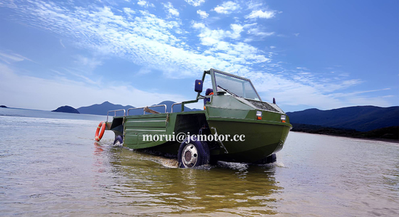 Veicolo anfibio off-road personalizzato 4WD 1000kg/10-persona capacità versione ibrida e a combustibile per terra e acqua