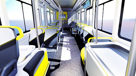 La città elettrica di CRRC trasporta la configurazione facoltativa dei sedili di distanza in miglia 30 di 12m 500KM