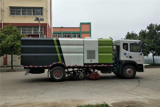 Motore diesel di pulizia 4x2 8m del camion municipale di risanamento della spazzatrice 200 HP