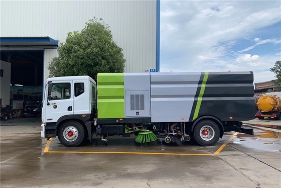 Motore diesel di pulizia 4x2 8m del camion municipale di risanamento della spazzatrice 200 HP