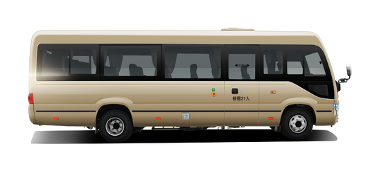 Euro 2 4 5 6 trasmissione manuale diesel di Commuter Bus 154 HP 4400mm della vettura