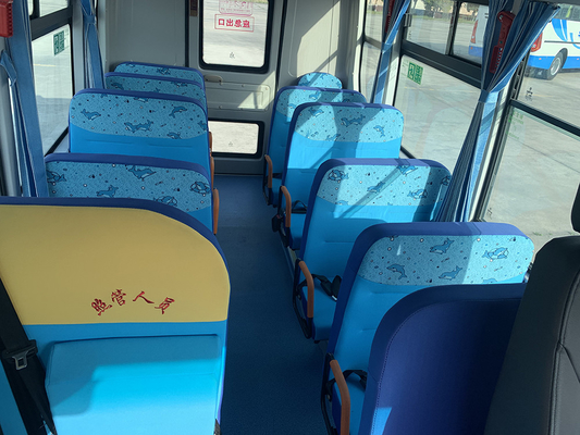 Bus di navetta giallo dell'ABS standard diesel 120hp del bus di scuola primaria del bambino 6m WEICHAI