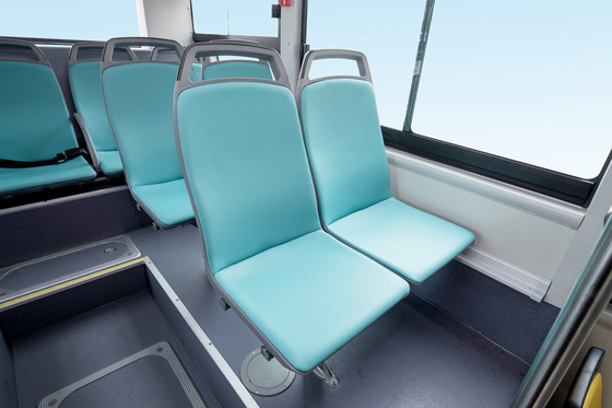interasse di lusso elettrico 4250mm del bus di 8m 21 Seater Mini Bus Mileage 200 - 350km